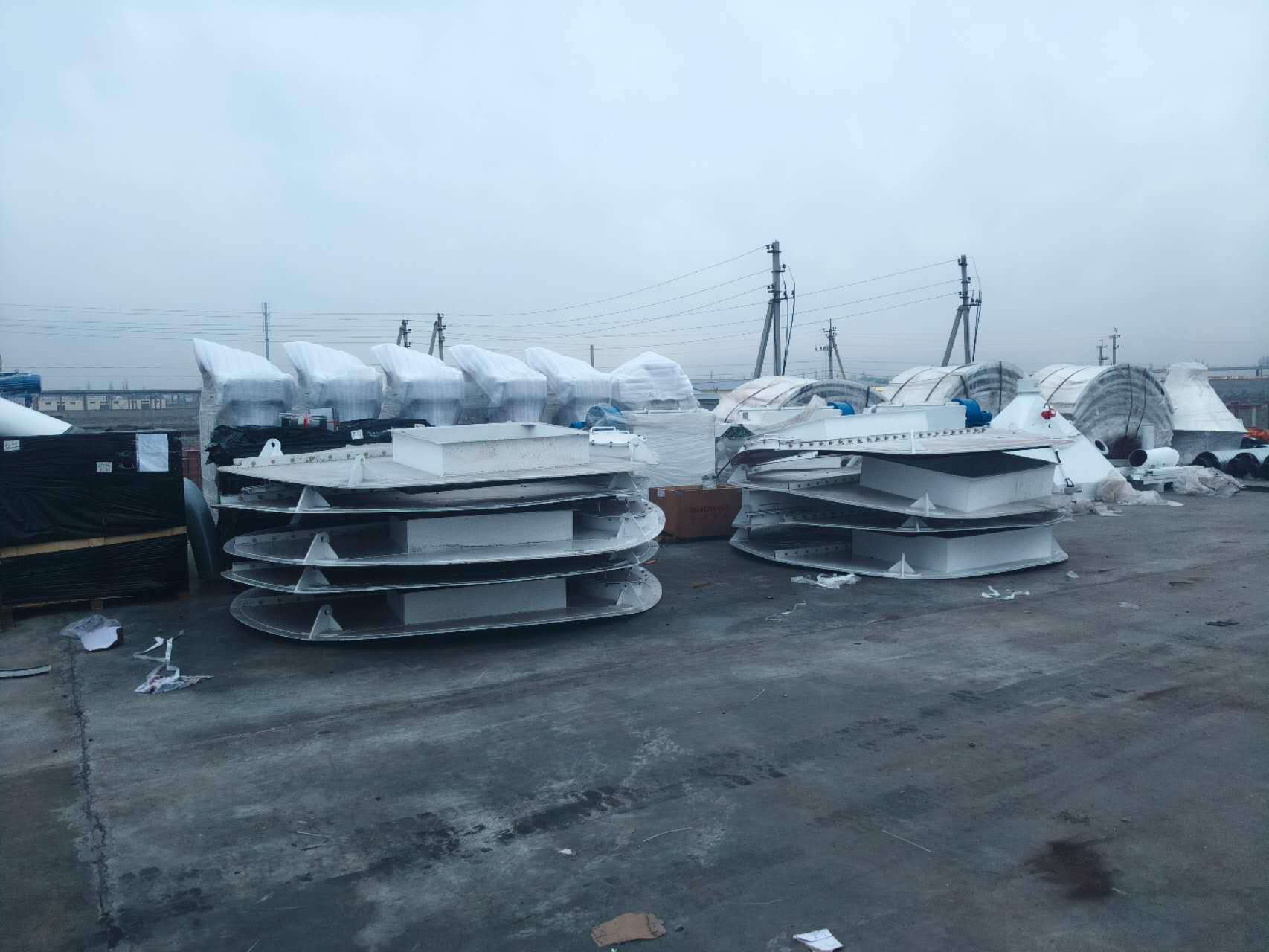 预拌砂浆设备安装现场